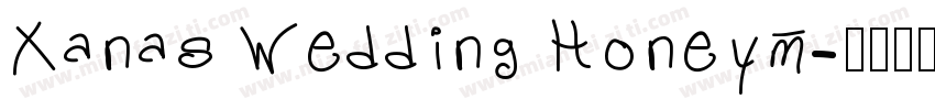 Xanas Wedding Honeym字体转换